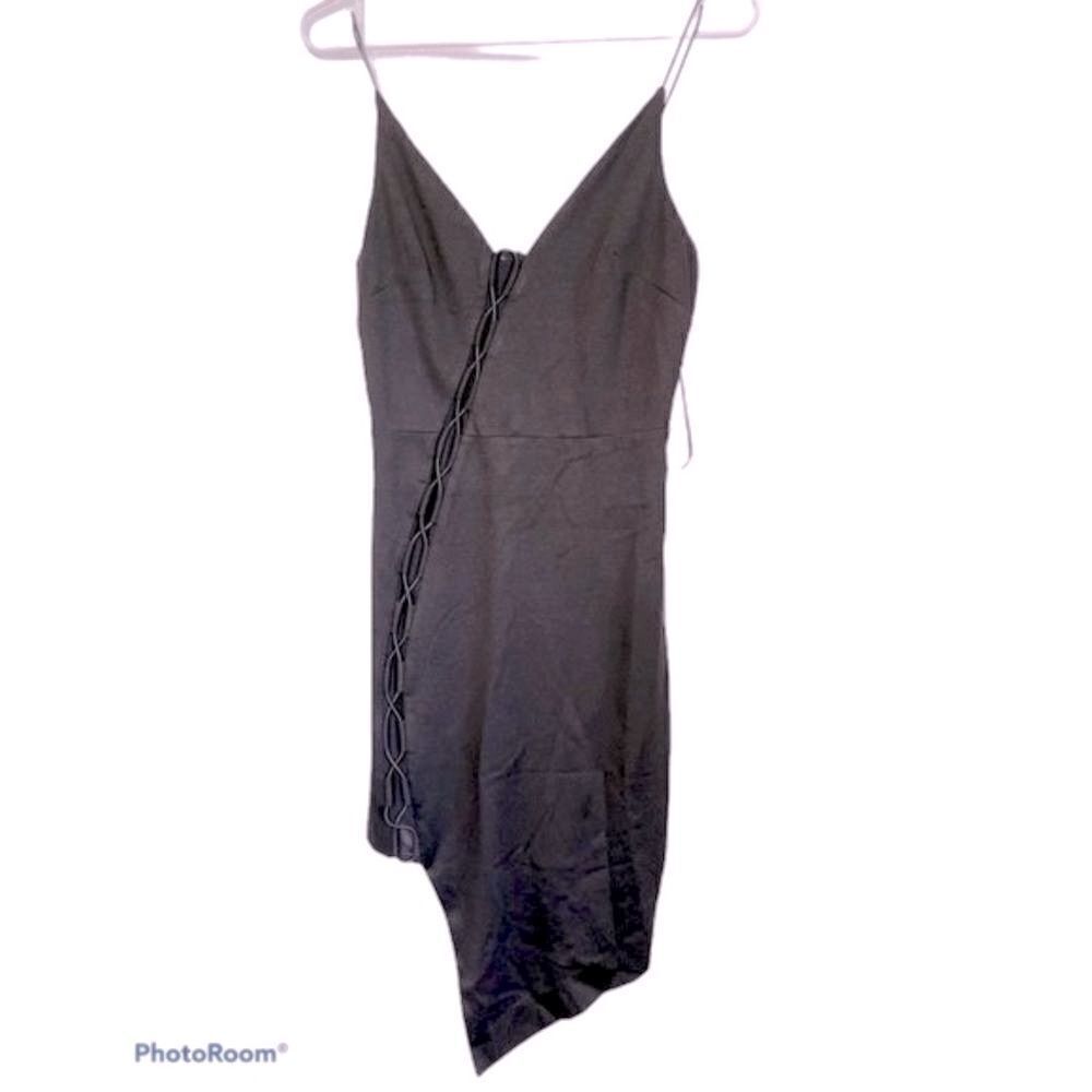 STYLESTALKER Lillian High-Low Black Dress.Size XS